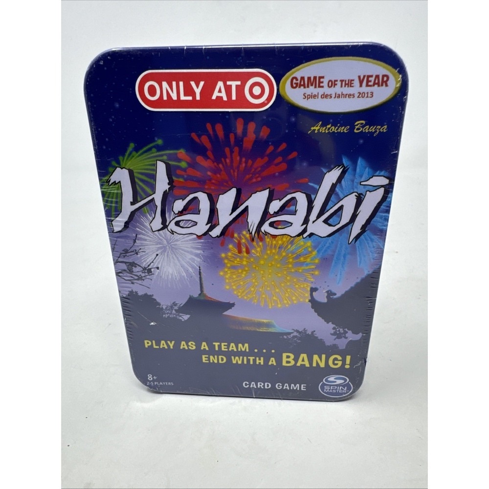 R&R Hanabi Card Game In Tin Travel Case New!!  Target‎ Exclusive Spin Master